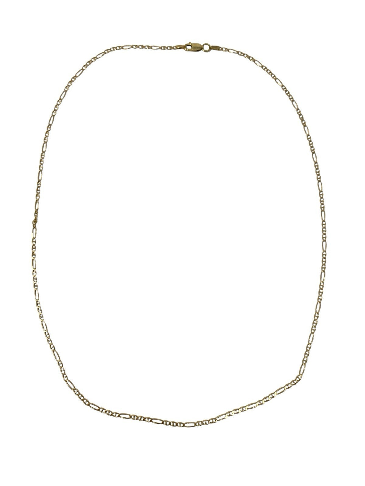 585 Gold Halskette Figarokette Panzerkette 54cm 2,1mm 14K