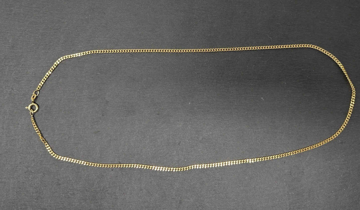 585 Gold Halskette Panzerkette 45,5cm 2mm glänzend 14K