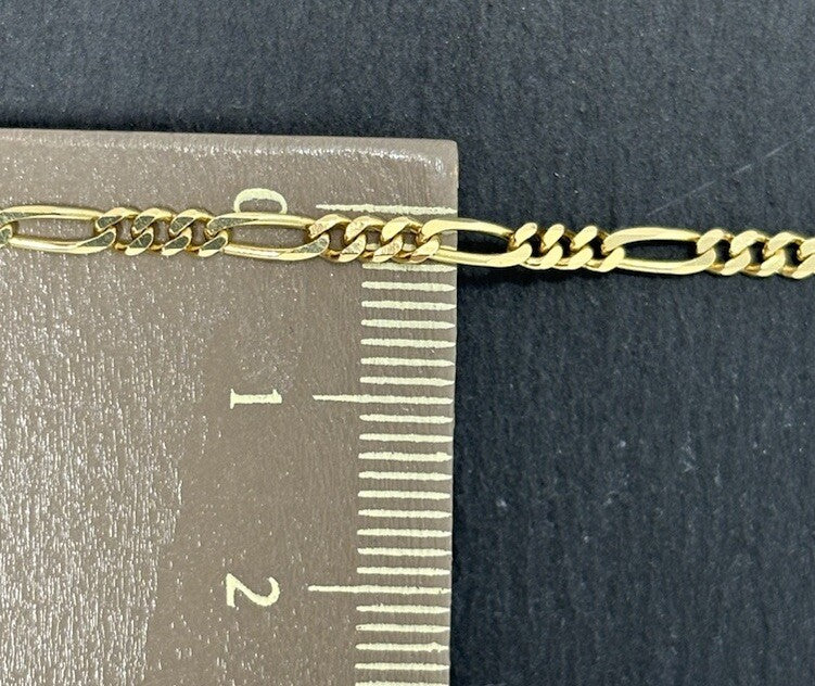 585 Gold Armband Panzerarmband Panzerkette 26cm Überlänge 2,5mm massiv 14K