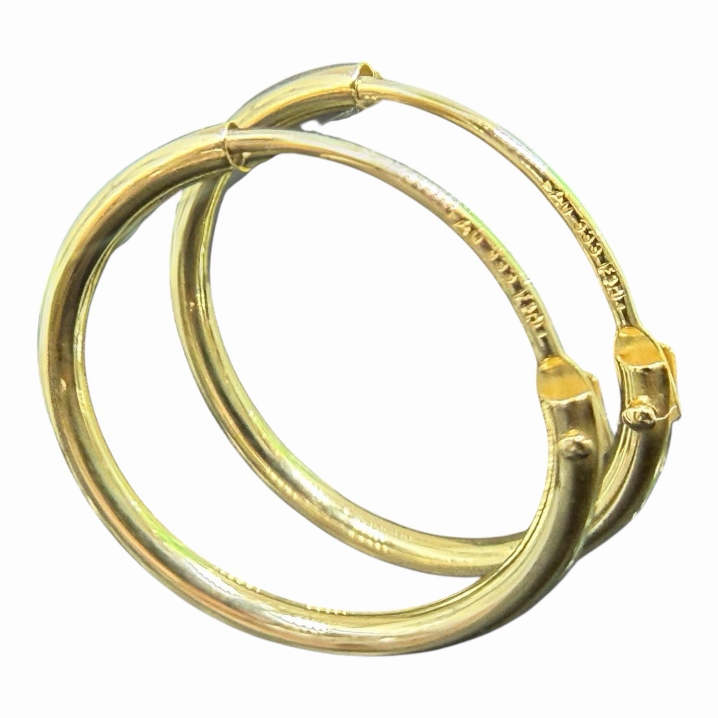 333 Gold Creolen Ohrringe Neu 8 Karat 15mm