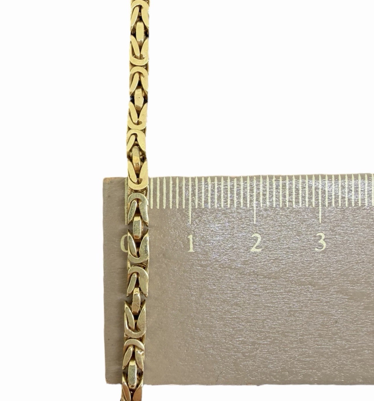 585 Gold Armband Königsarmband Königskette 23cm 3mm 14K