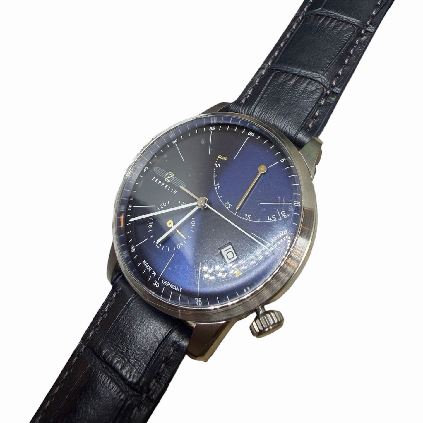 Zeppelin - Herrenarmbanduhr - Flatline - 7366-3 - NEU Automatik Uhr Glasboden