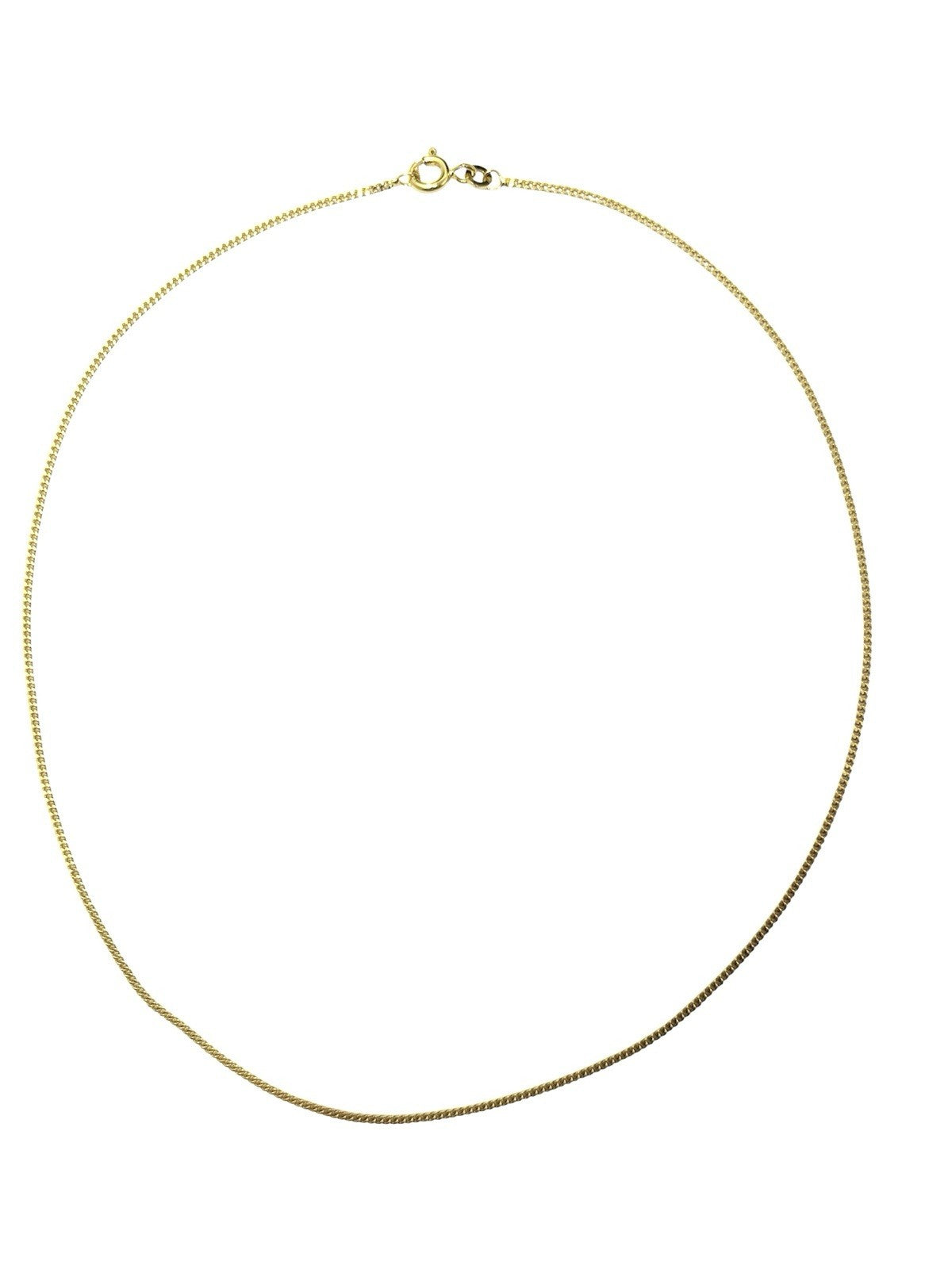 333 Gold Halskette Panzerkette 38cm 1,5mm glänzend 8K