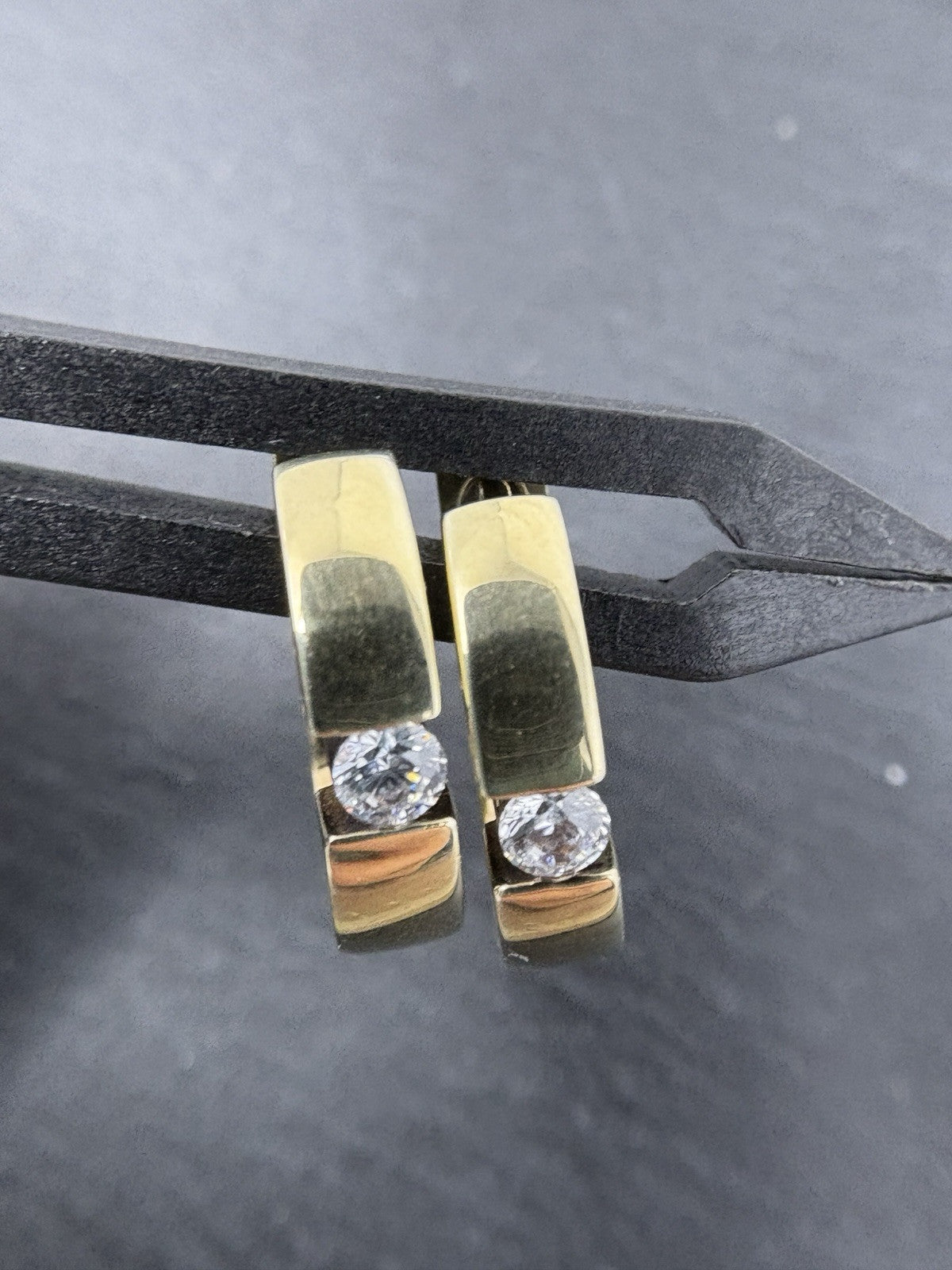 375 Gold Ohrringe Creolen glänzend | 9K