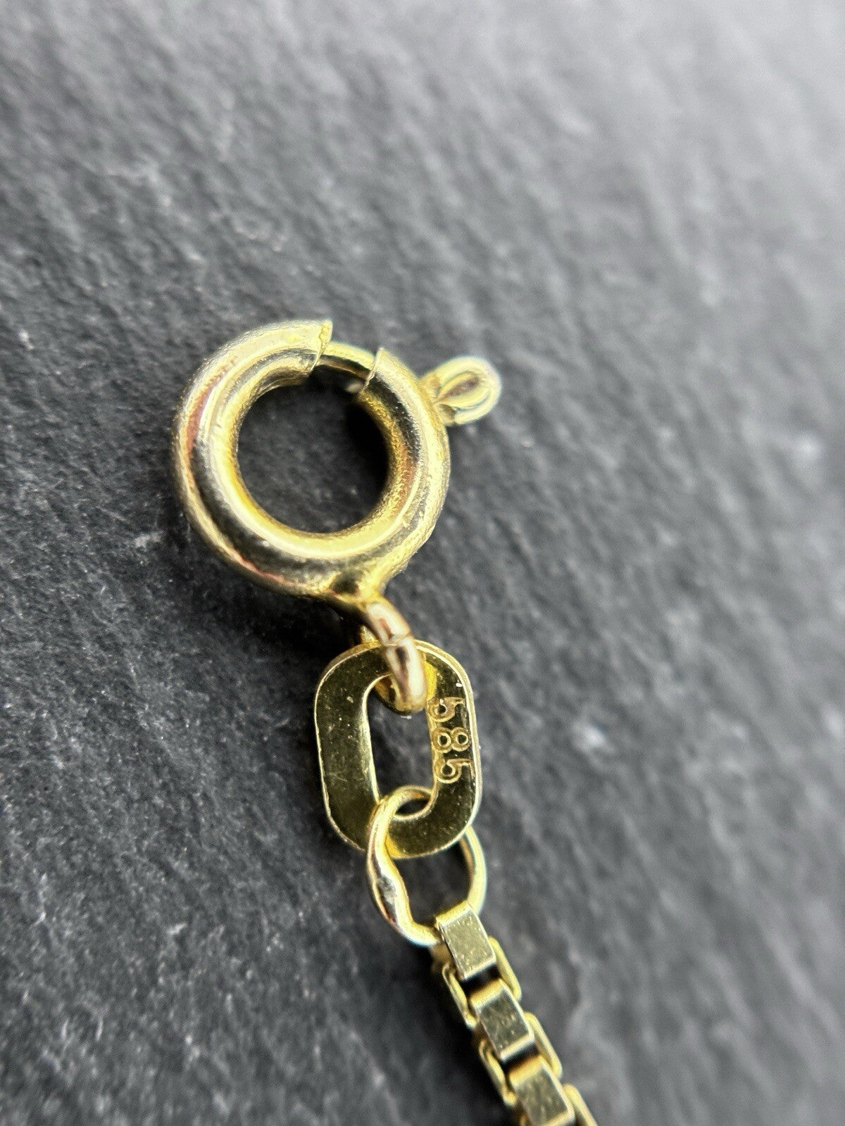 585 Gold Halskette Venezianerkette 42cm 1,2mm glänzend 14K
