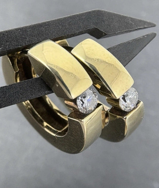 375 Gold Ohrringe Creolen glänzend | 9K