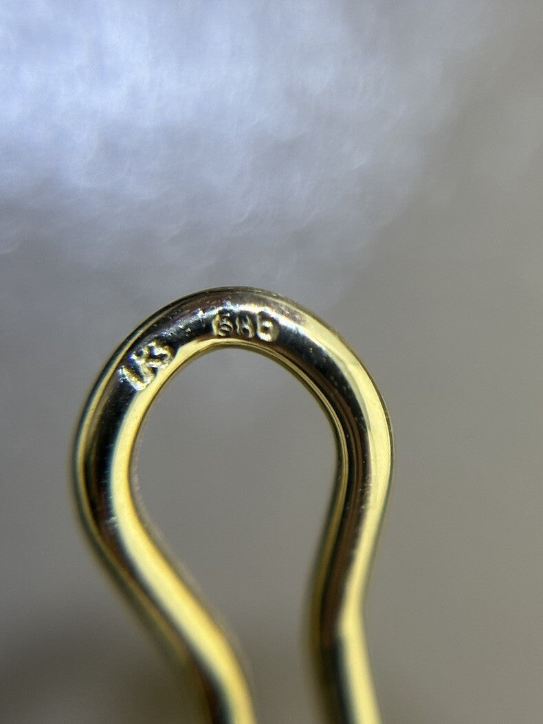 Ohrstecker Gelbgold 14K/585 0,25ct Brillanten / Topas 