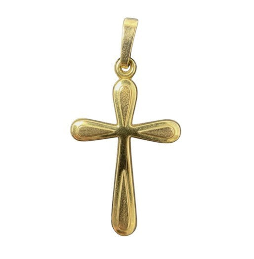 Echtgold 8 Karat Kreuzanhänger aus Gold - Kreuz| 8K/333 Gelbgold