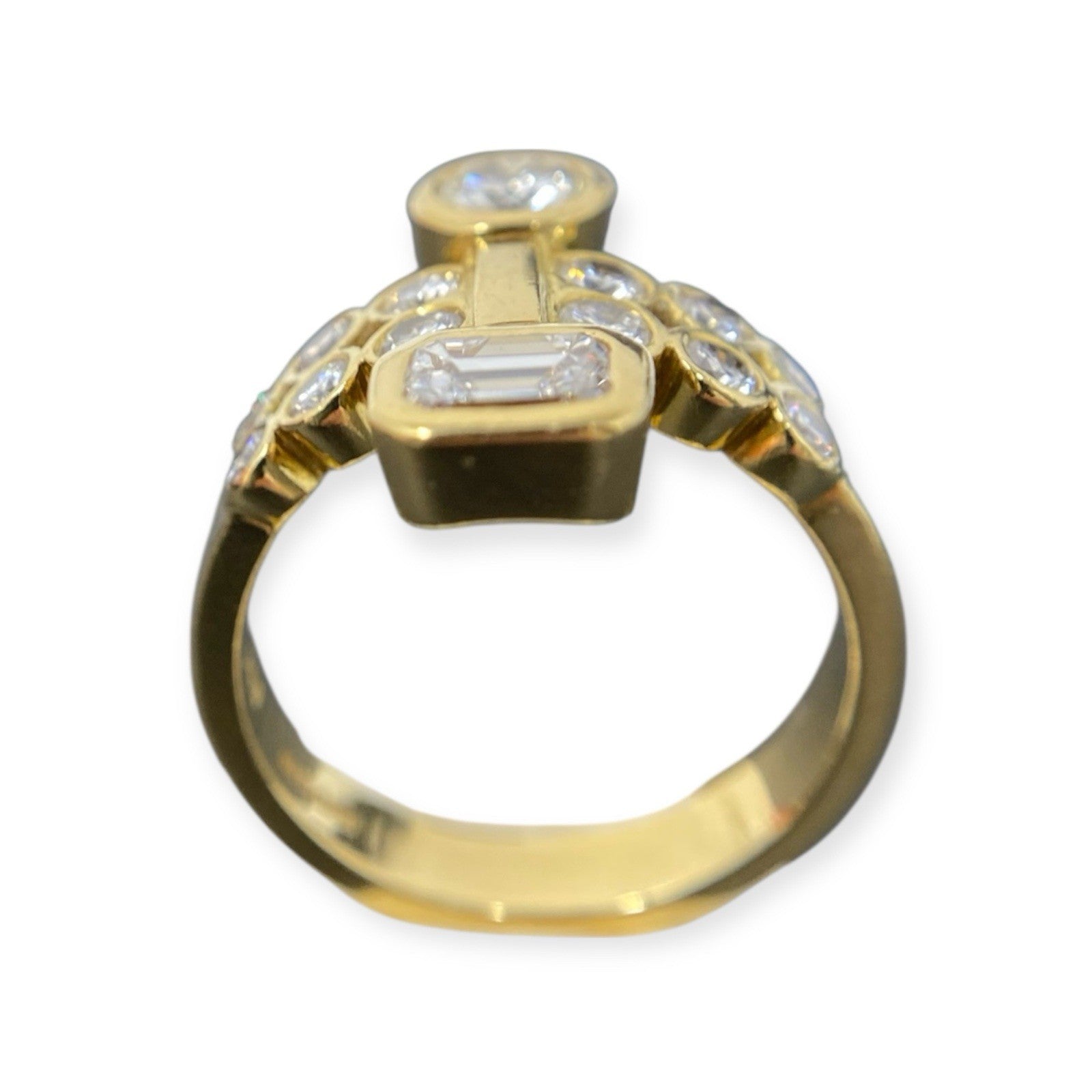 750 Diamant Ring 1ct Brillanten Gr. 56 18K