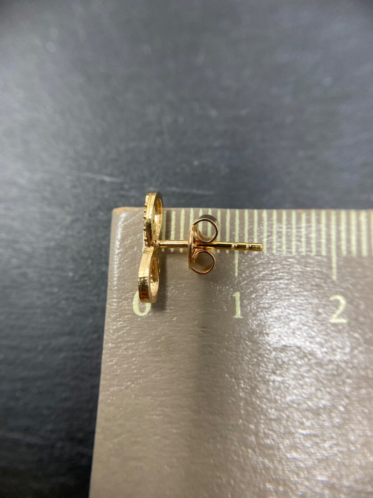 750 Gold Ohrstecker Roségold im Infinity Design | 18K