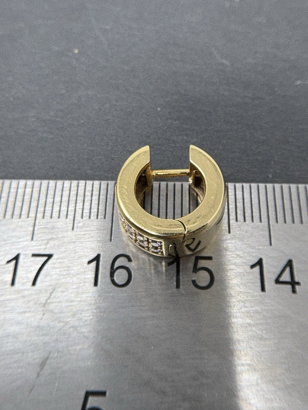 750 Gold Ohrringe Creolen 0,5ct Brillanten Diamanten 18K