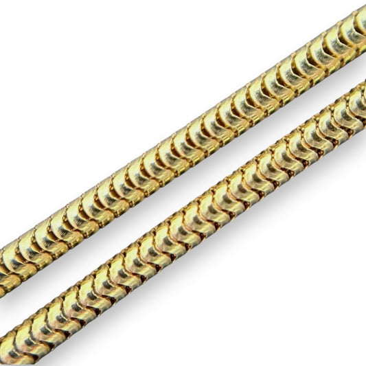333 Gold Halskette Schlangenkette 45cm 2mm massiv glänzend 8K