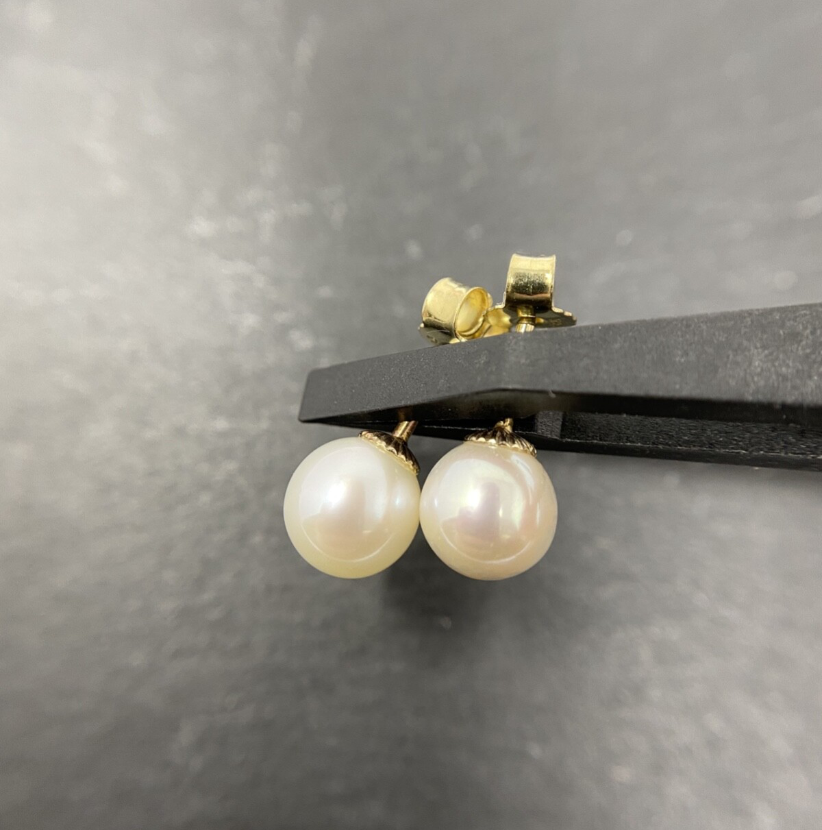 585 Gold Ohrstecker Perlenohrringe Perlenstecker | 14K