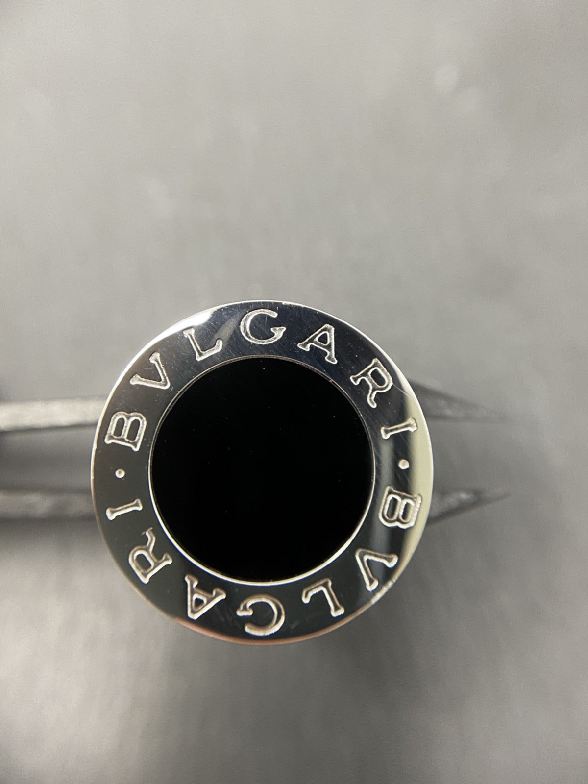750 Bvlgari Ring Onyx 750 Weißgold | Gr. 60 18K