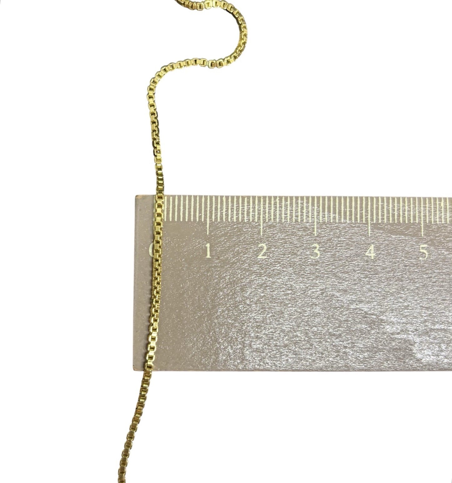 585 Gold Halskette Venezianerkette Stegpanzerkette 50cm 1,5mm 14K