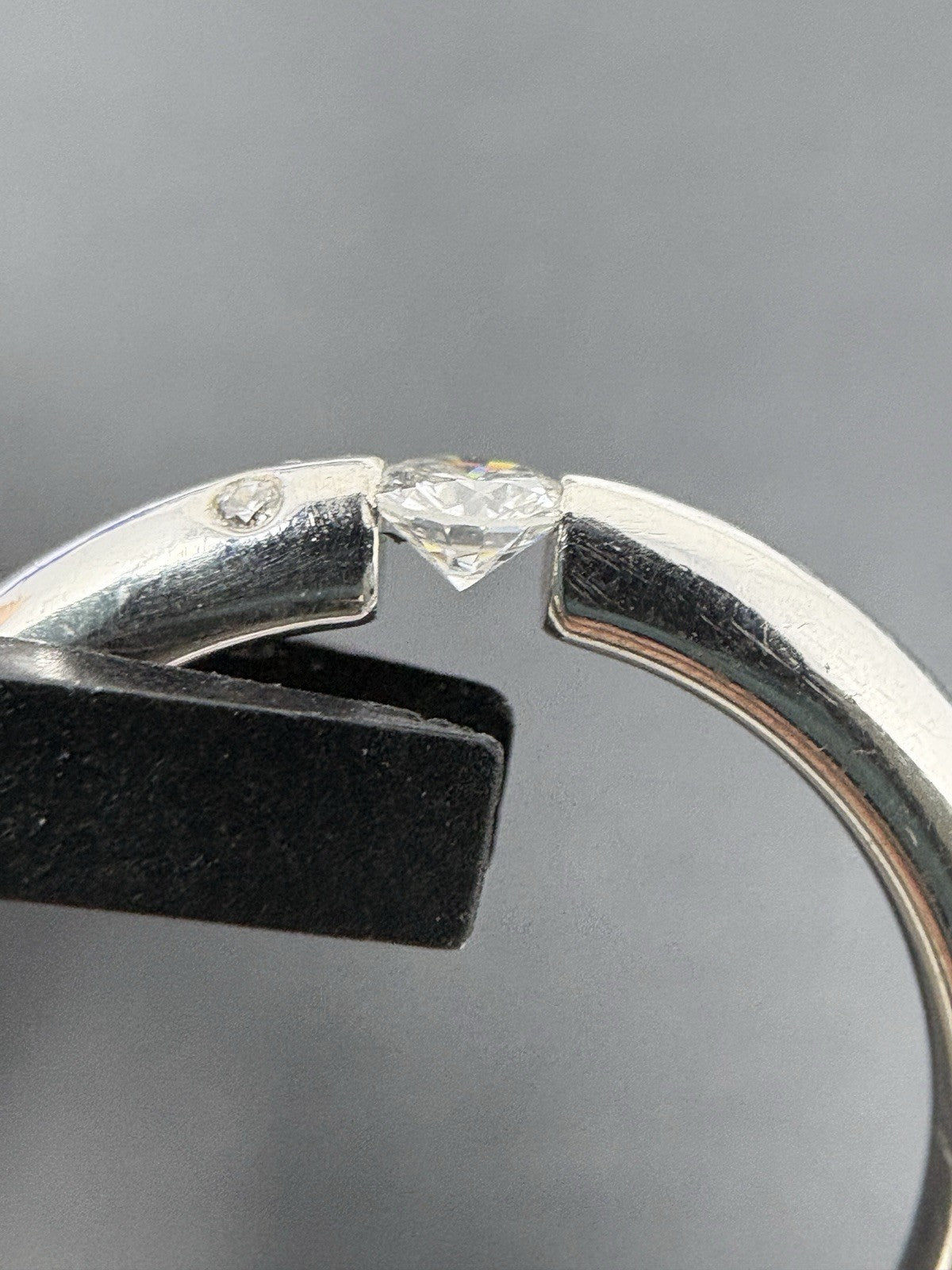 Niessing Ring Platin Brillantring 950 Gr. 52,5