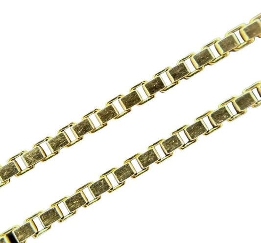 585 Gold Halskette Venezianerkette 42cm 1,2mm glänzend 14K