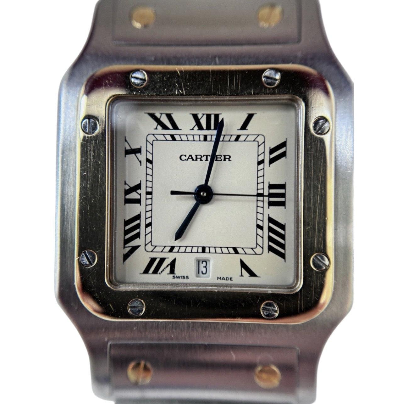 Cartier Santos Galbee Herren 29mm  Stahl/Gold Papiere Ref. 1566