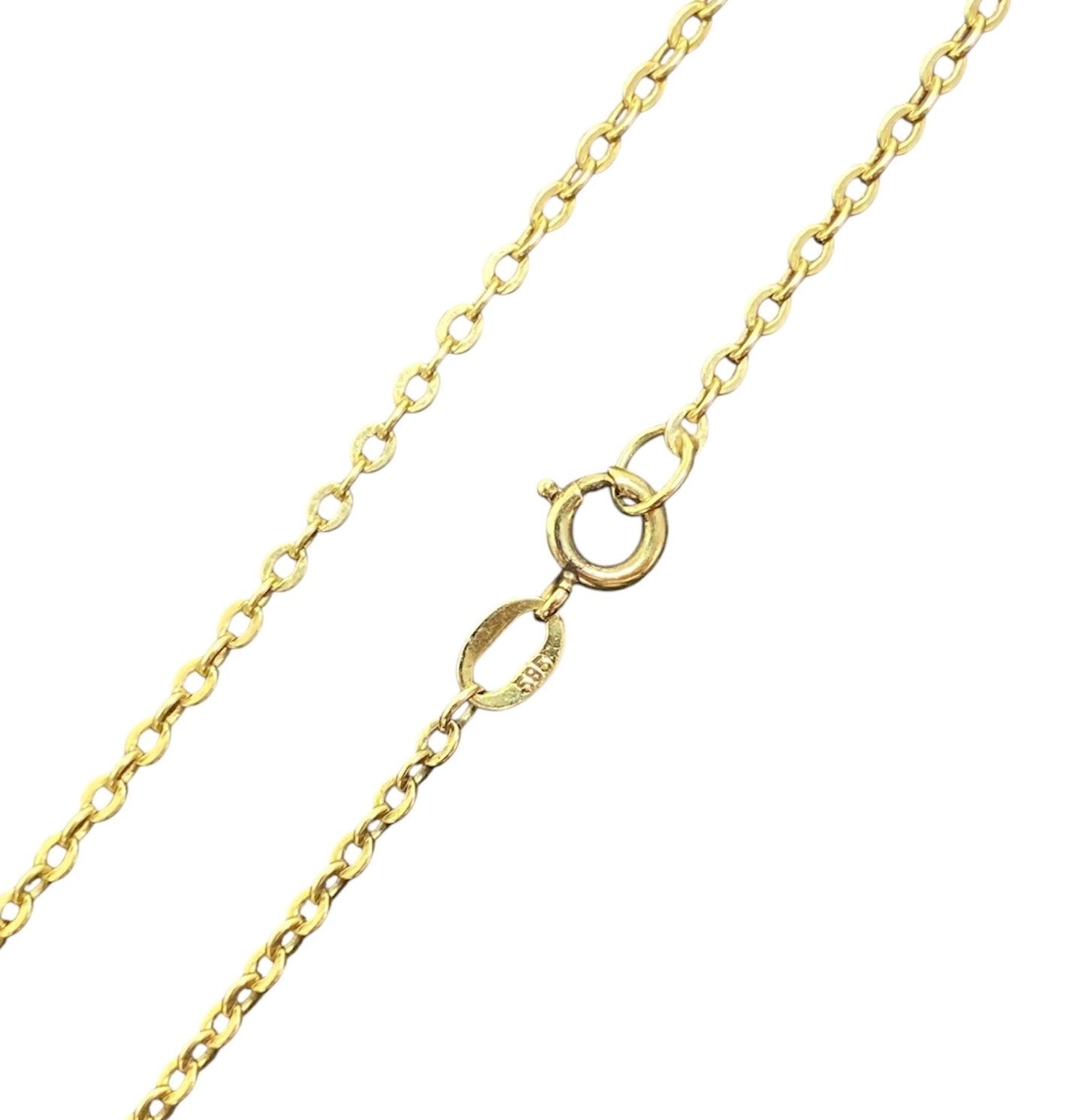 585 Gold Halskette Ankerkette 1,2mm 14K