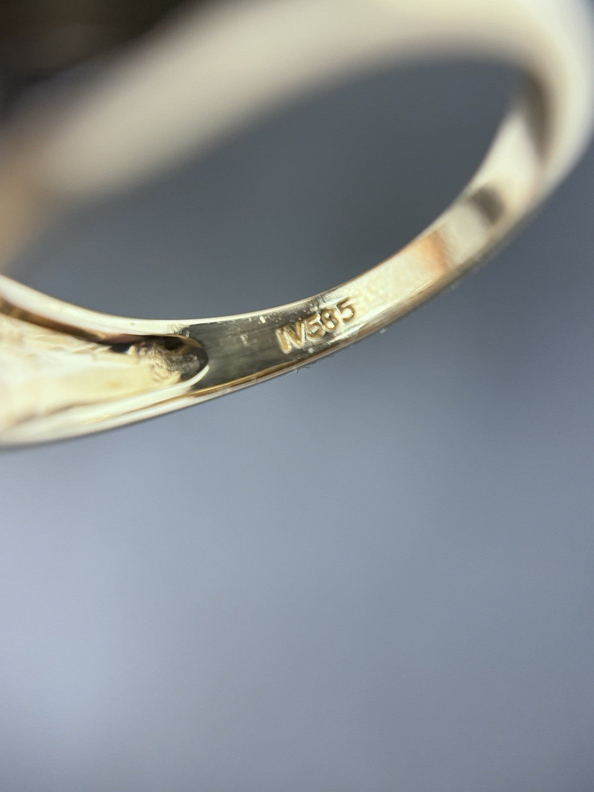 585 Gold Ring Tansanit 4ct Solitärring Harry Ivens 14K