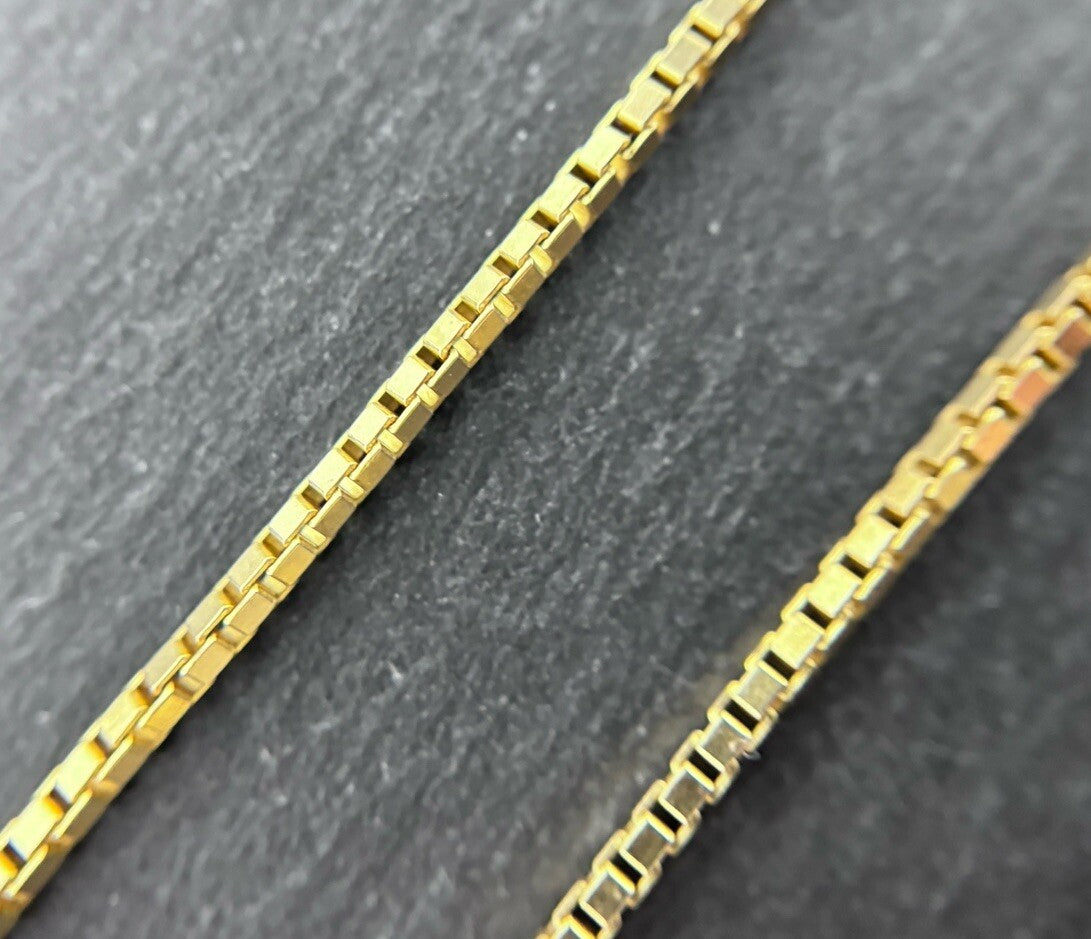 333 Gold Halskette Venezianerkette 45cm 1,5mm massiv glänzend 8K