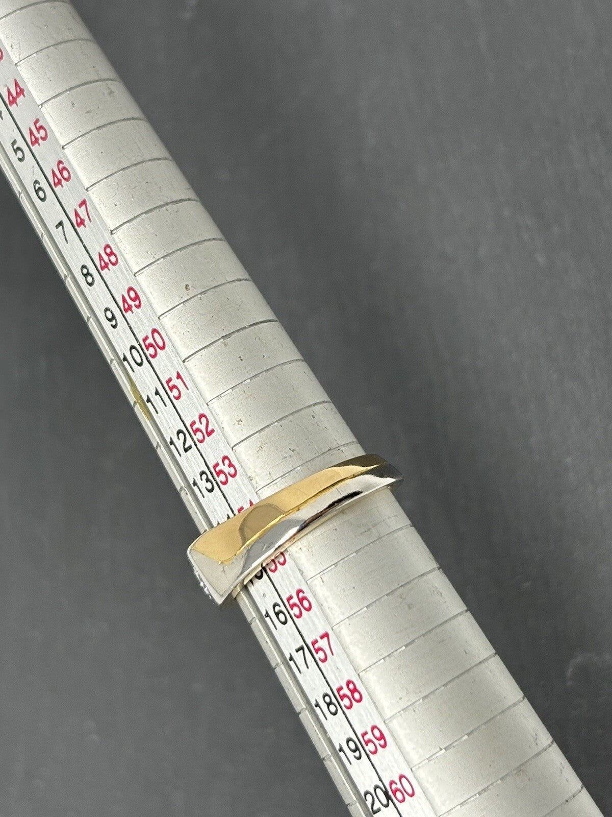 Ring Gelbgold 18K/750 Bicolour Platin Diamant Gr.54