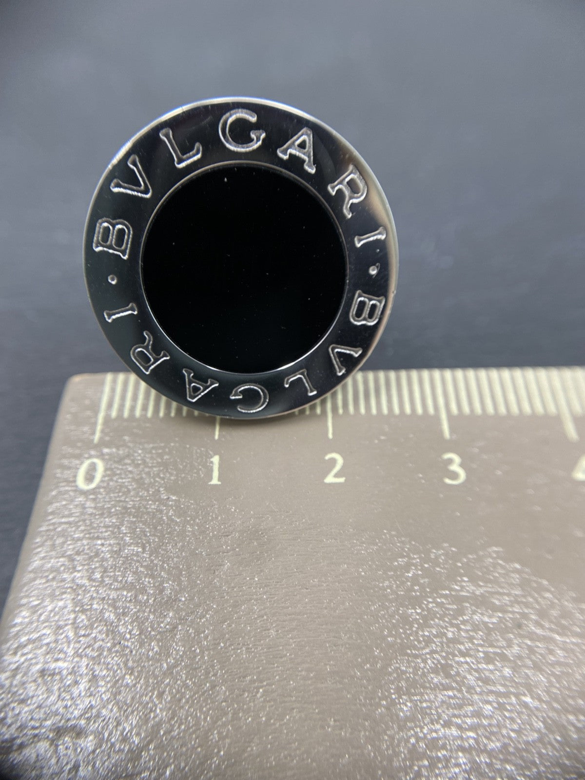 750 Bvlgari Ring Onyx Ring Weißgold Gr. 60 Originalbox 18K