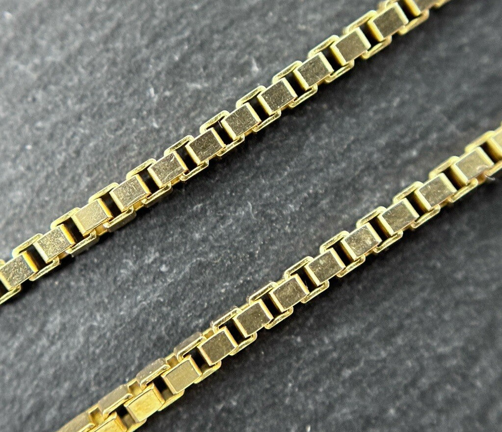 333 Gold Halskette Venezianerkette 45cm 1,5mm massiv glänzend 8K