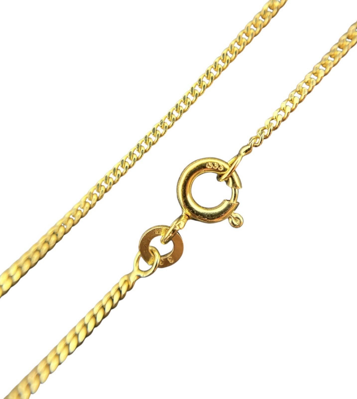 333 Gold Halskette Panzerkette 42cm 1,4mm glänzend 8K