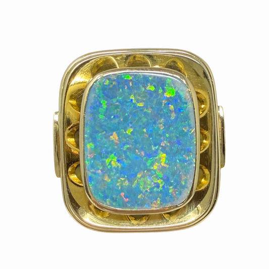 585 Gold Ring Opal Vintage 14K Gr.54