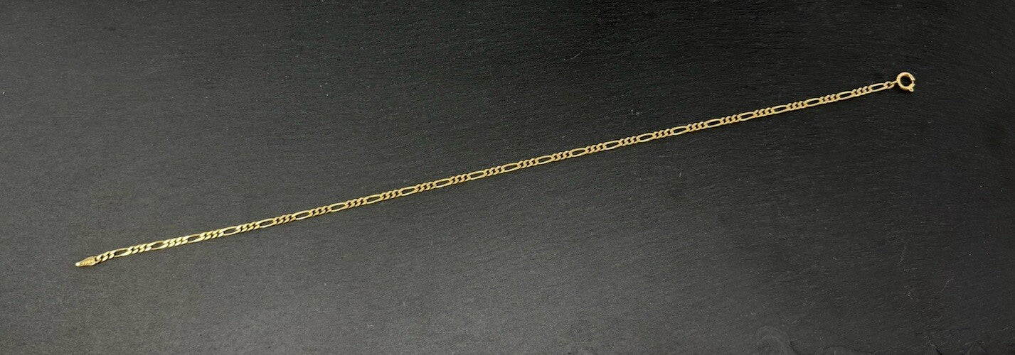 585 Gold Armband Panzerarmband Panzerkette 26cm Überlänge 2,5mm massiv 14K