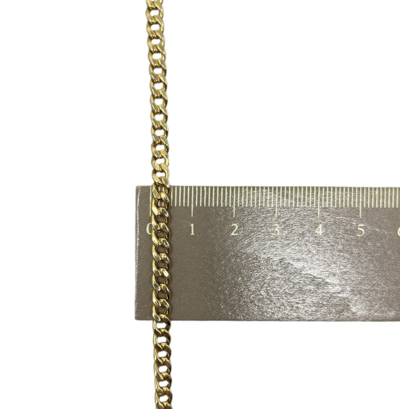 585 Gold Halskette Panzerkette 51cm 4,5mm glänzend Massiv 14K