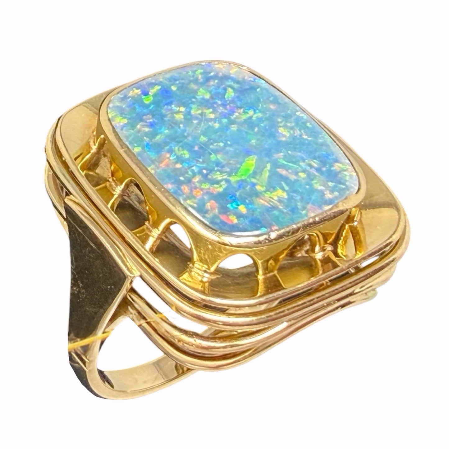 585 Gold Ring Opal Vintage 14K Gr.54