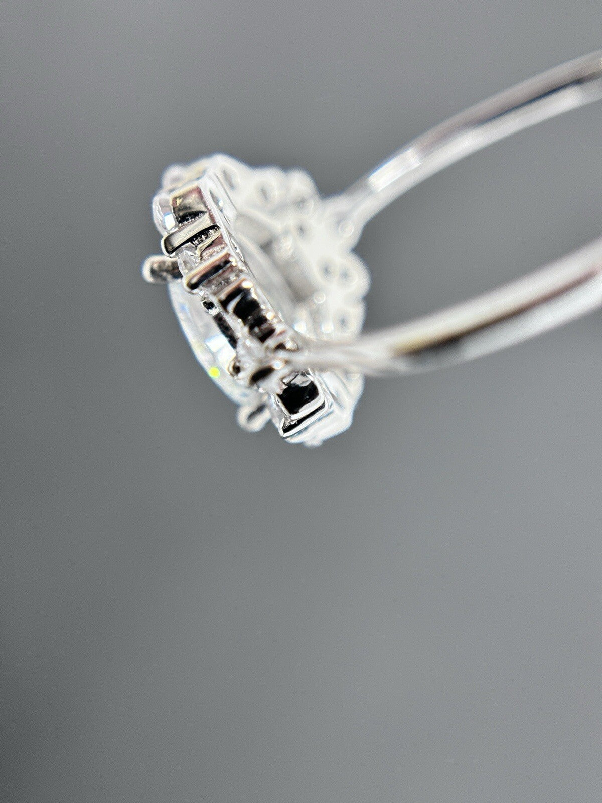 925 Sterlingsilber Entourage Ring Silber rhodiniert Damenring weiße Steine Gr.57