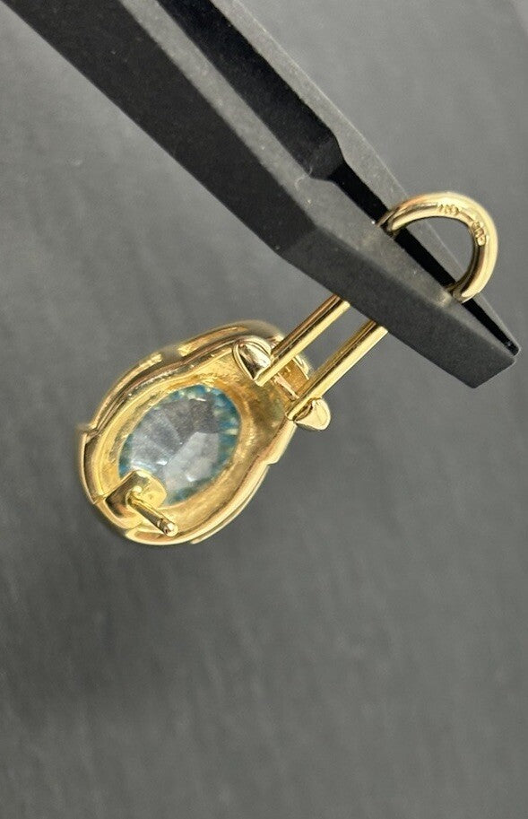 Ohrstecker Gelbgold 14K/585 0,25ct Brillanten / Topas 