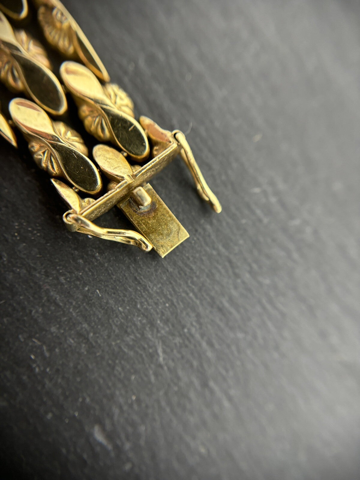 Gelbgold Vintage Goldarmband Damen 14K/585 16cm 13mm