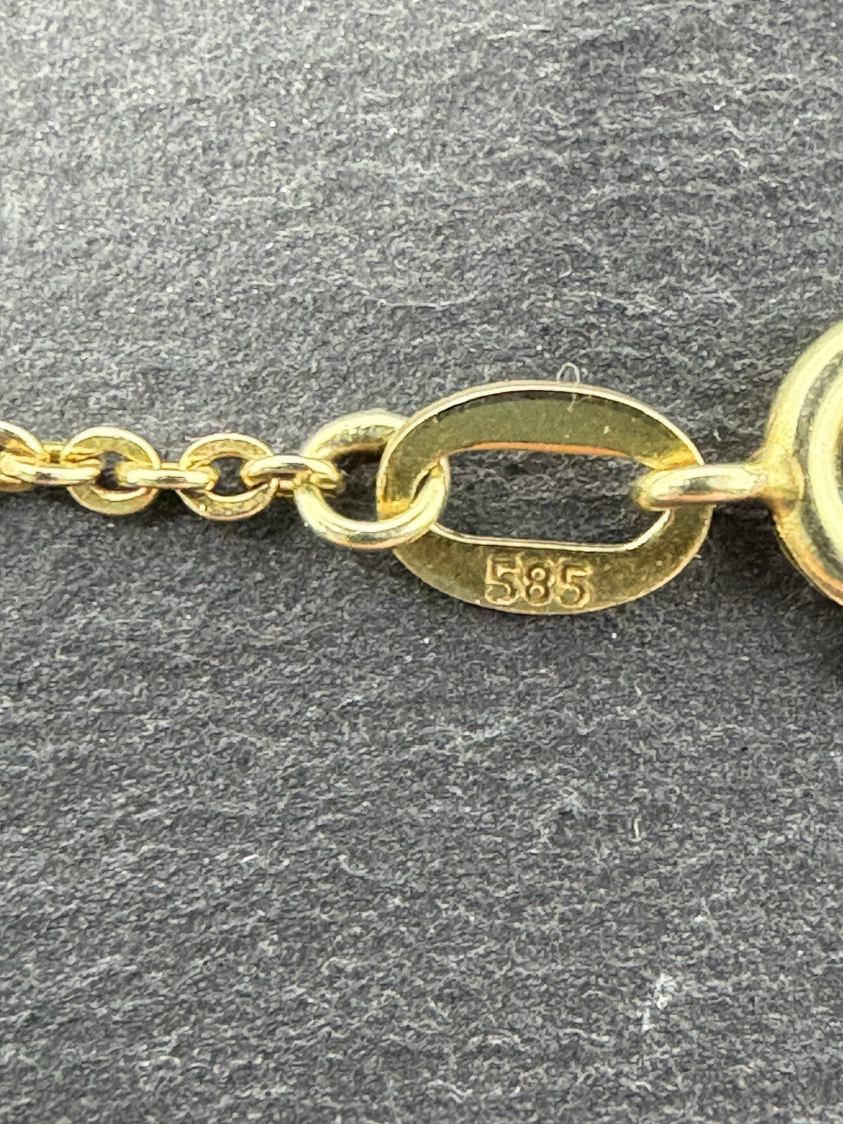 585 Gold Halskette Ankerkette 46cm 2mm 14K