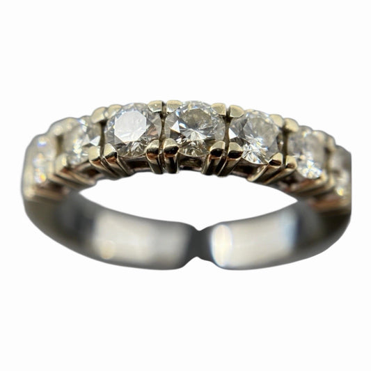 585 Gold Ring Brillantring Memory 1,0 Carat Weißgold Gr. 56 14K