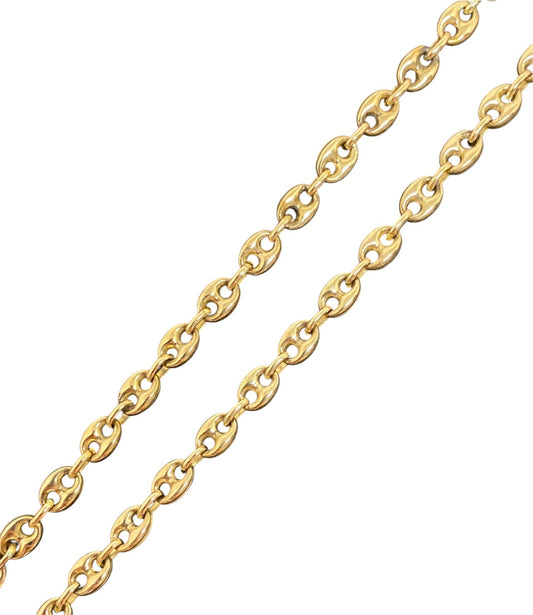 333 Gold Halskette Bohnenkette 5mm Gelbgold 8K