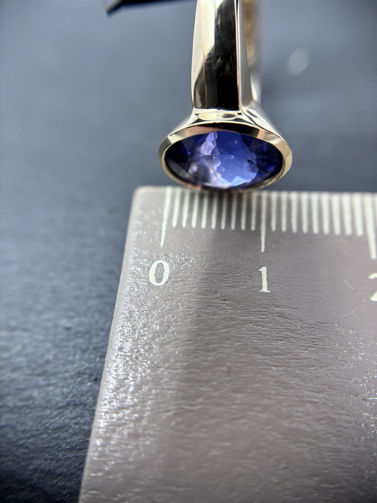 585 Gold Ring Tansanit 5ct Solitärring Harry Ivens 14K