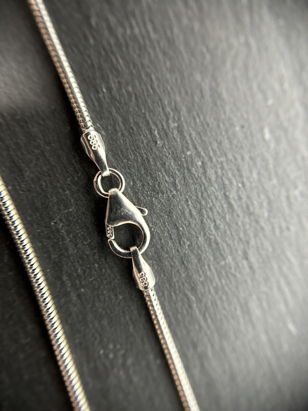 Goldkette Schlangenkette fein Weißgold 38cm 14K/585 für Anhänger 