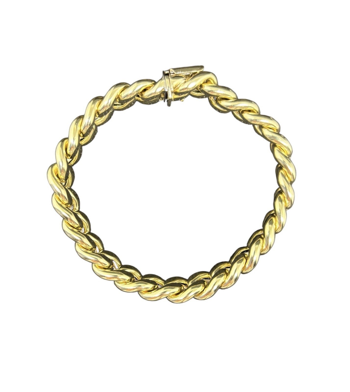 585 Gold Armband Panzerarmband Panzerkette 20cm Länge 11mm 14K