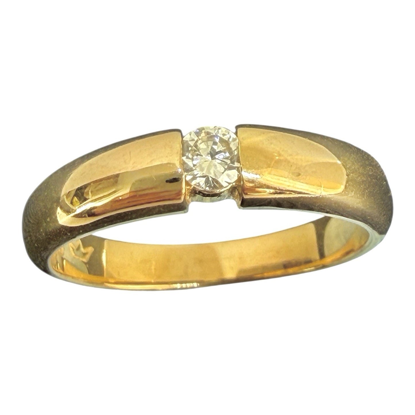 333 Gold Ring 0,1 ct Brillant Gr. 53 8K