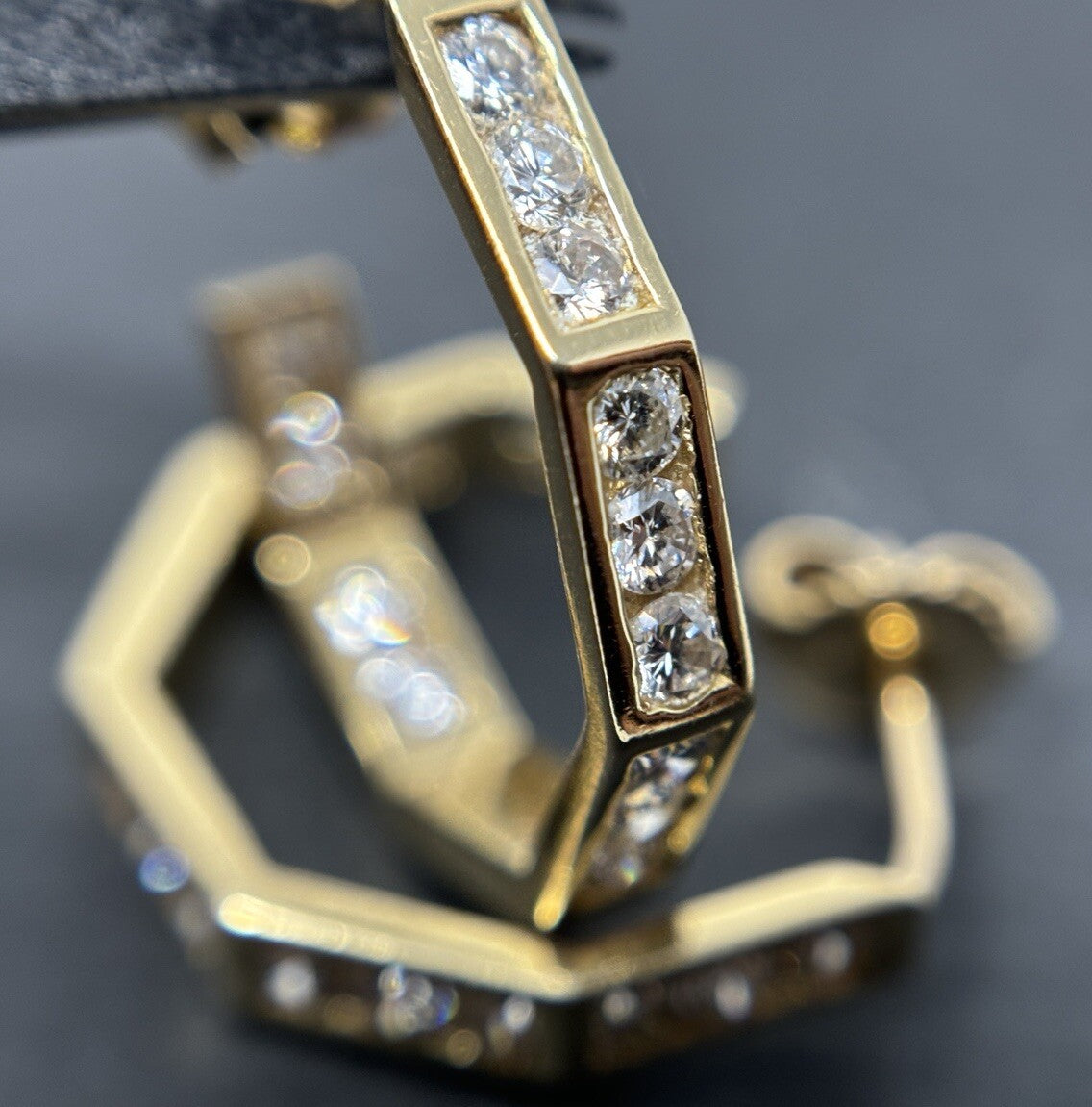 Ohrringe Gelbgold 1ct Brillanten Diamanten 14K/585 