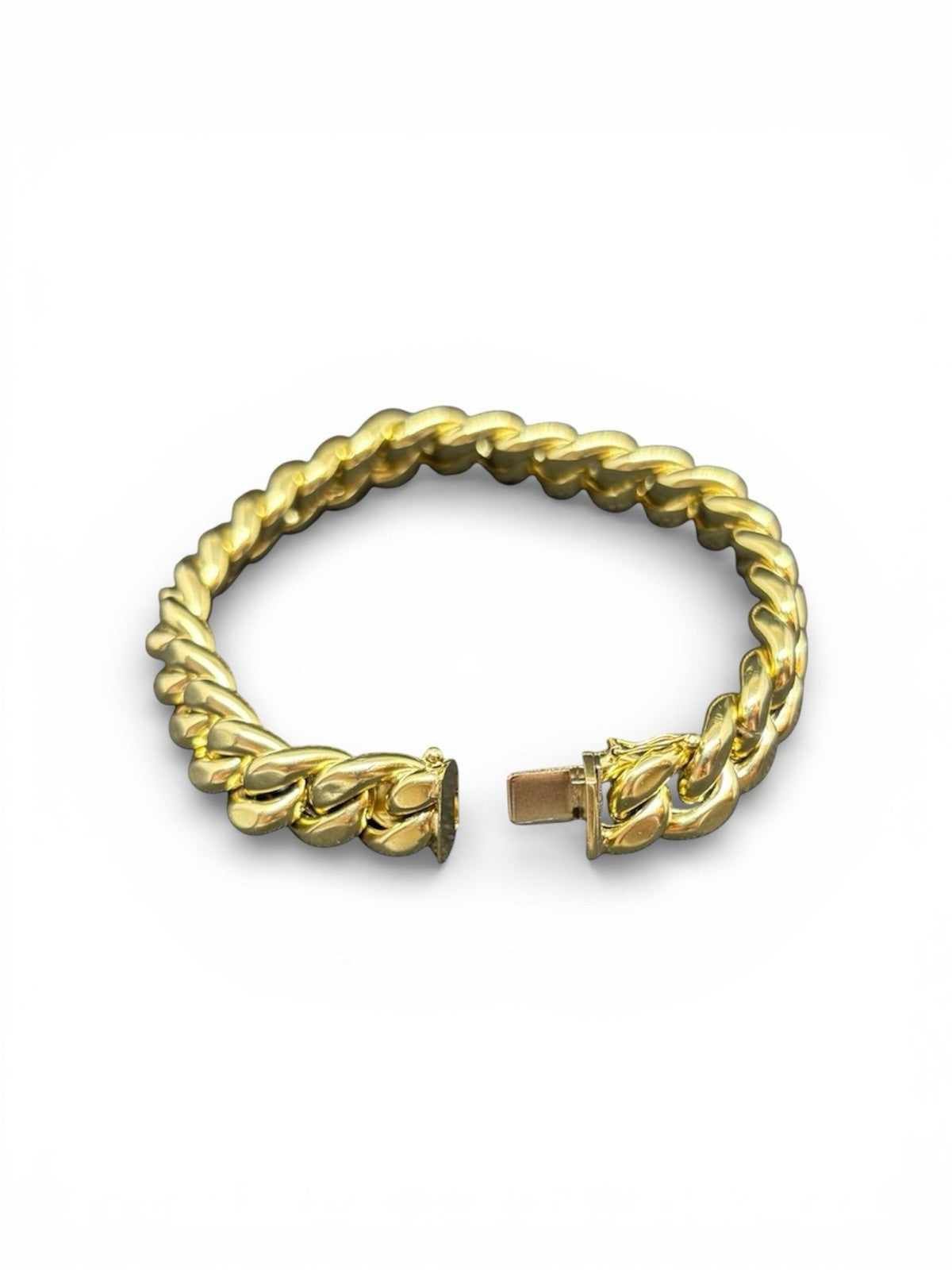 585 Gold Armband Panzerarmband Panzerkette 20cm Länge 11mm 14K