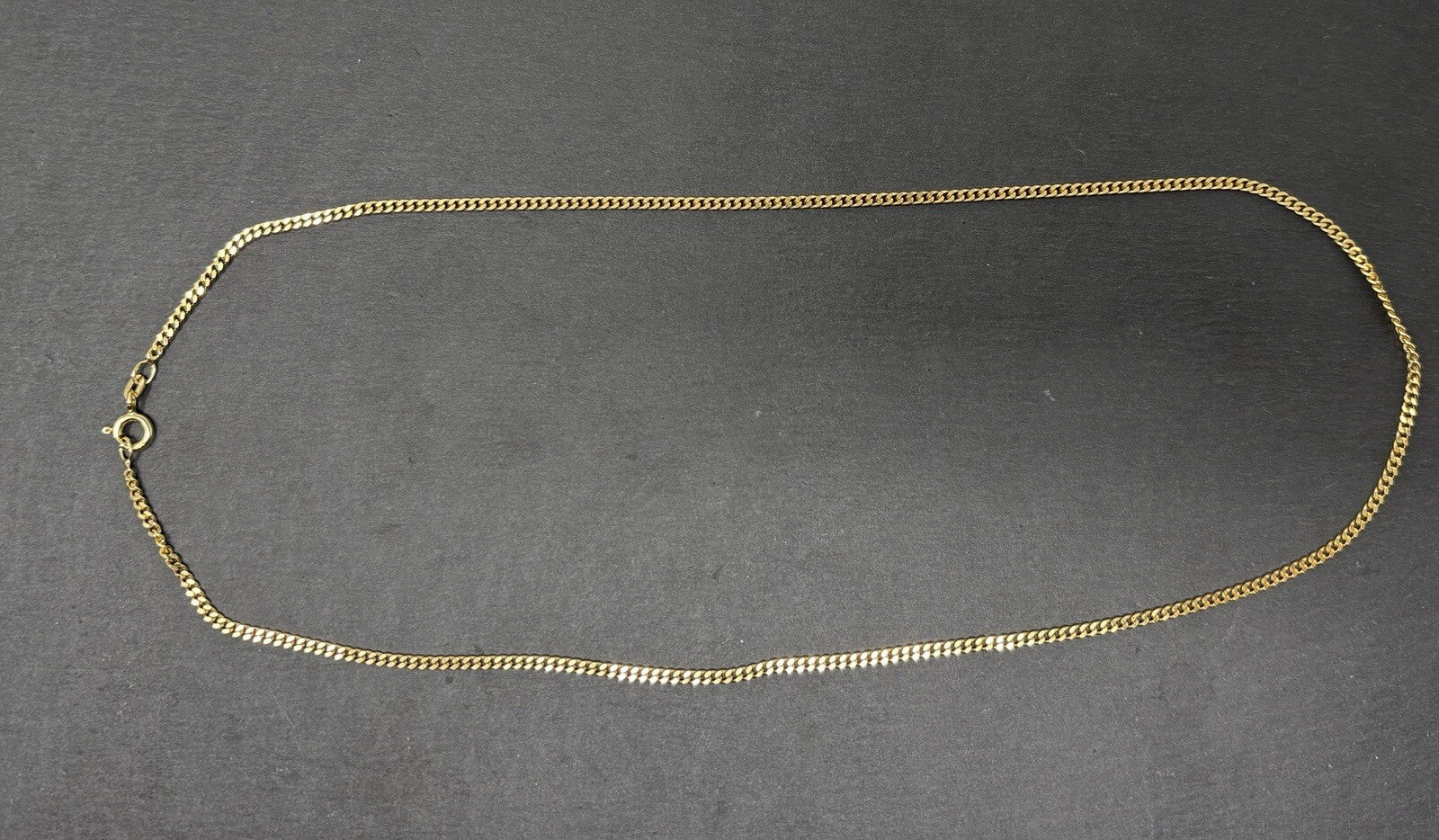 585 Gold Halskette Panzerkette 45,5cm 2mm glänzend 14K