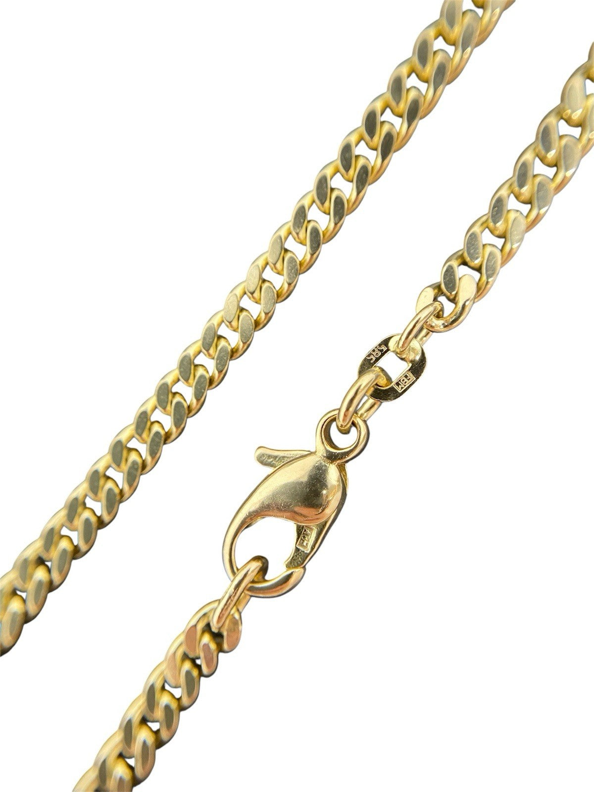 585 Gold Halskette Panzerkette 3mm 18g 14K