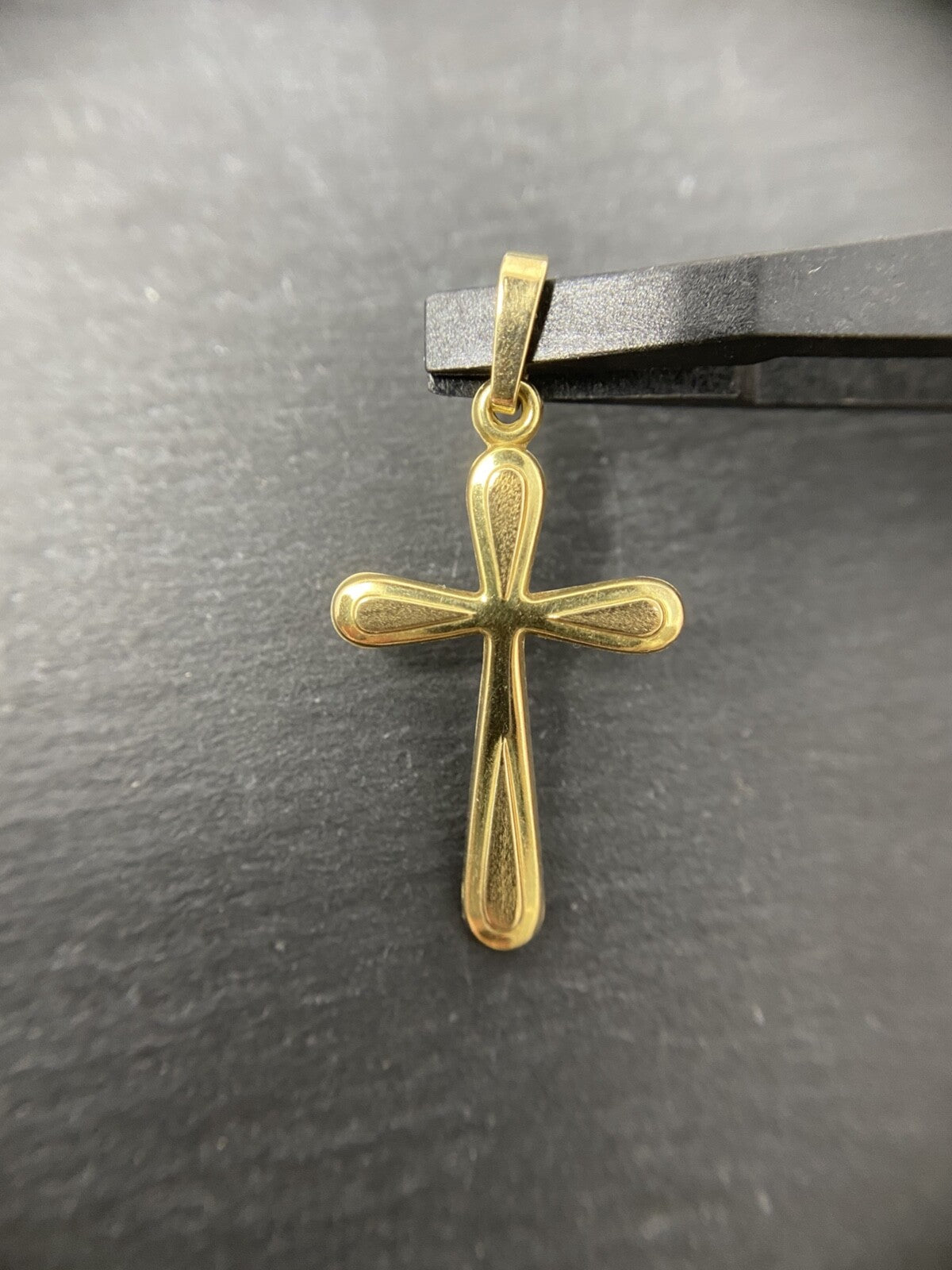 Echtgold 8 Karat Kreuzanhänger aus Gold - Kreuz| 8K/333 Gelbgold