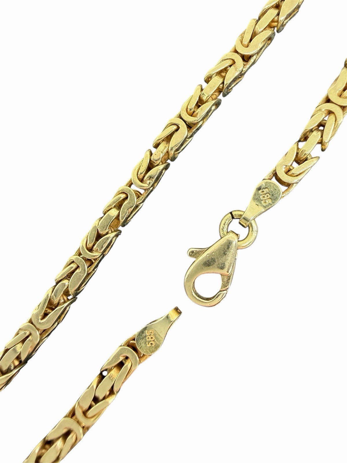 585 Gold Armband Königsarmband Königskette 23cm 3mm 14K