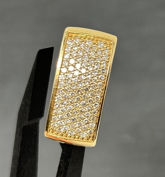 Goldanhänger Diamanten 100 Brillanten 14K/585 0,5ct 